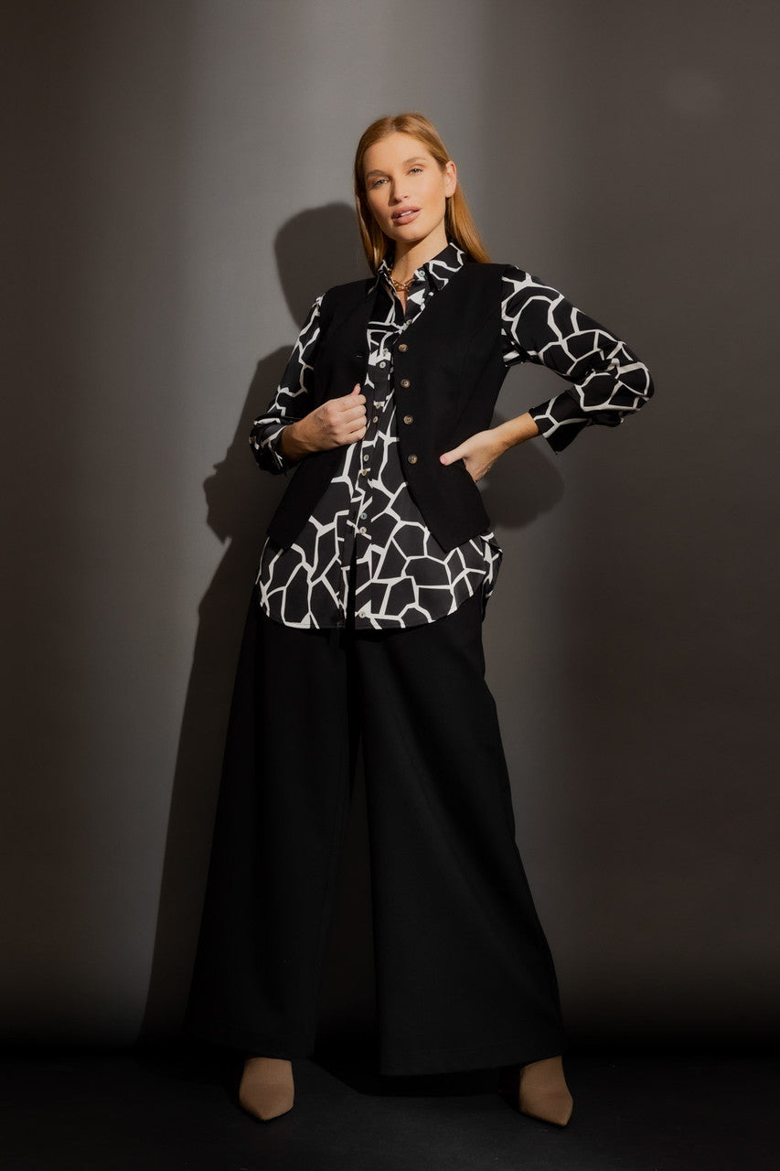 Black Silky Asana Shirt