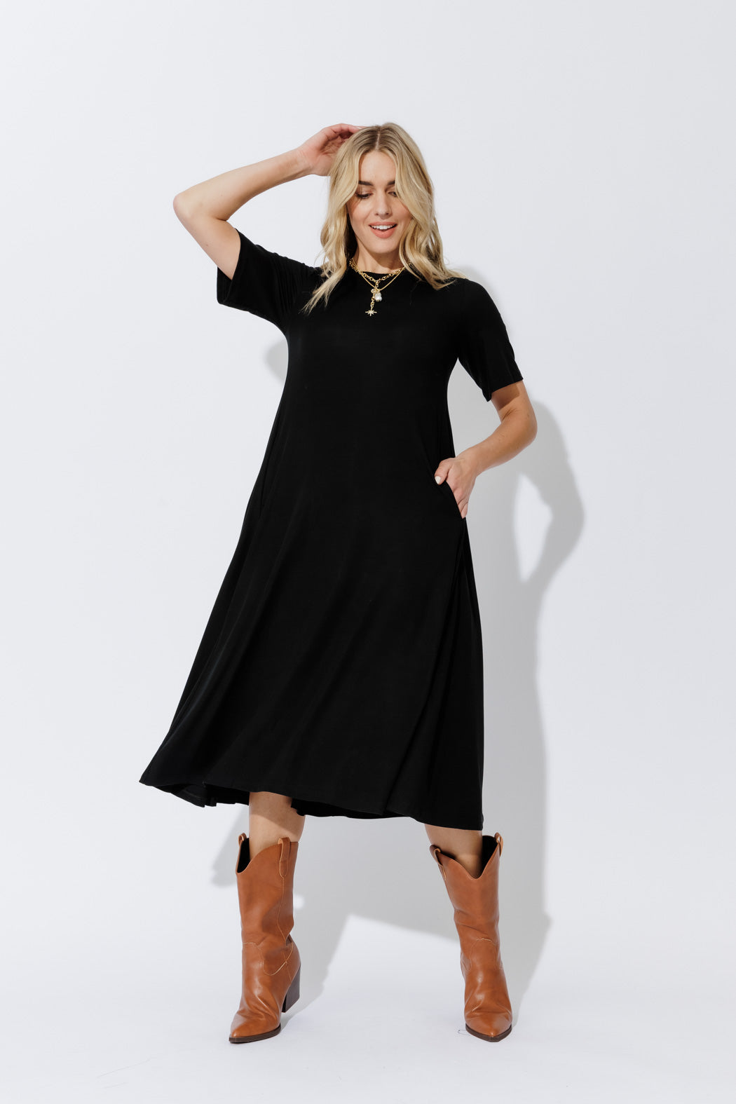 Black Tencel Bella Dress