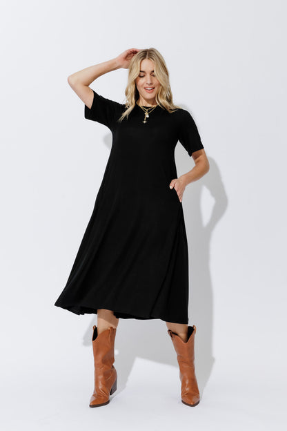 Black Tencel Bella Dress