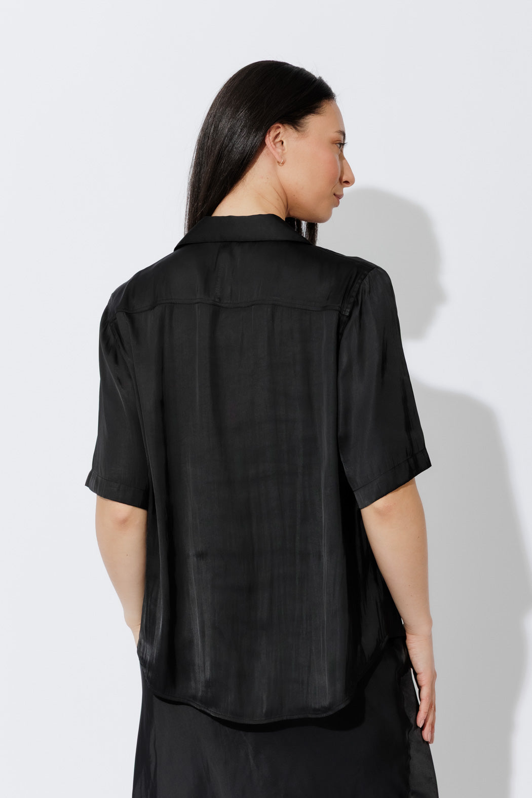 Black Silky Shirt