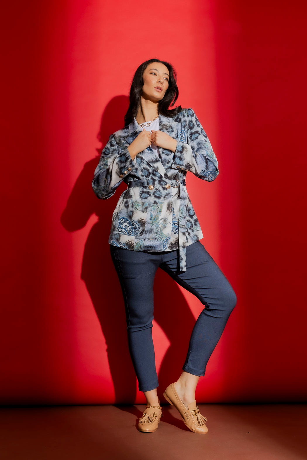 Blue Paisley Soft Blazer