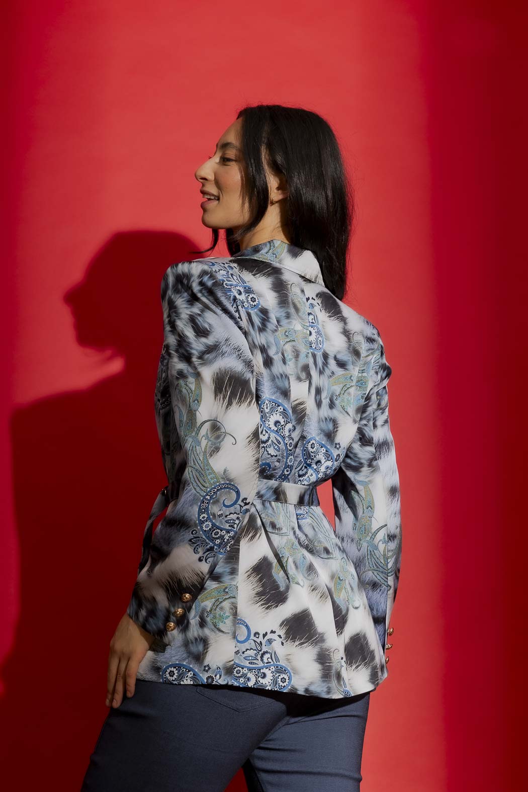 Blue Paisley Soft Blazer