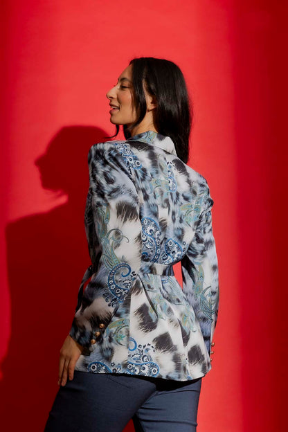Blue Paisley Soft Blazer