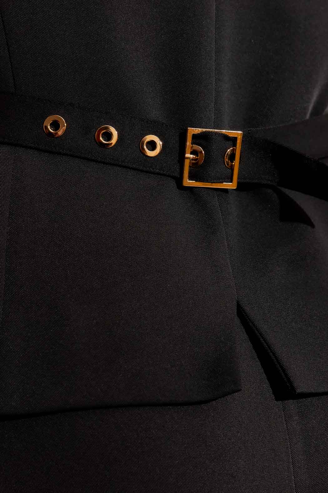 Black Belted Vest