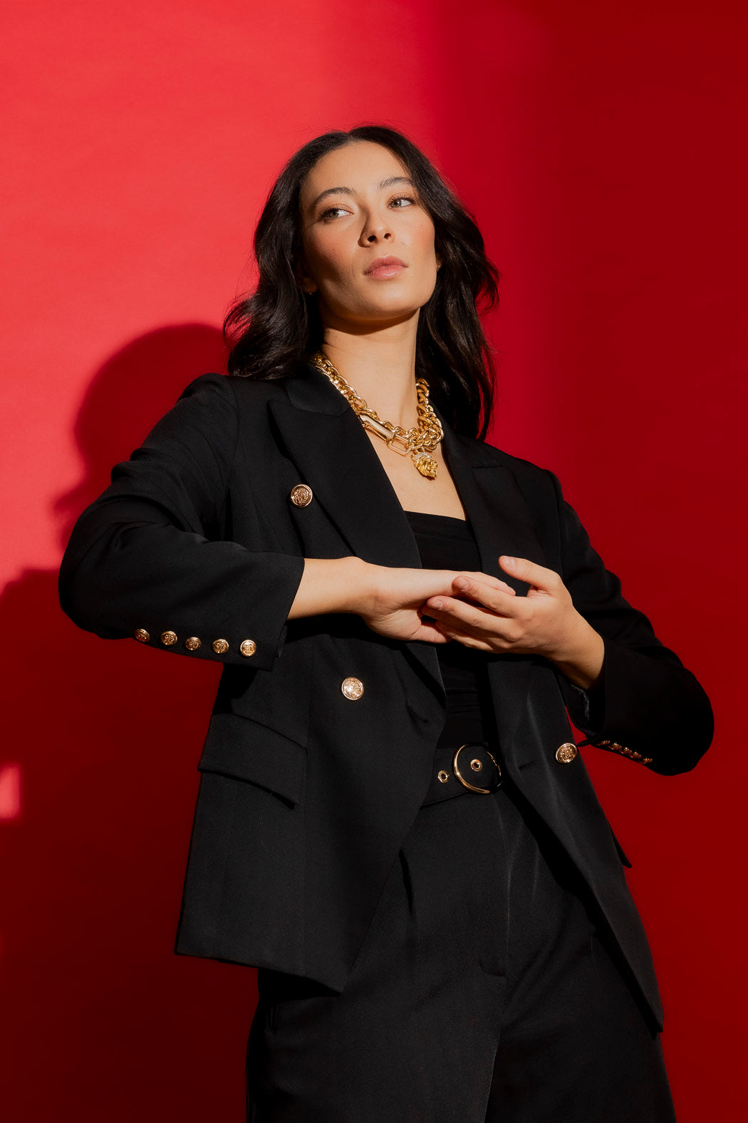 Black Keyhole Sisca Blazer