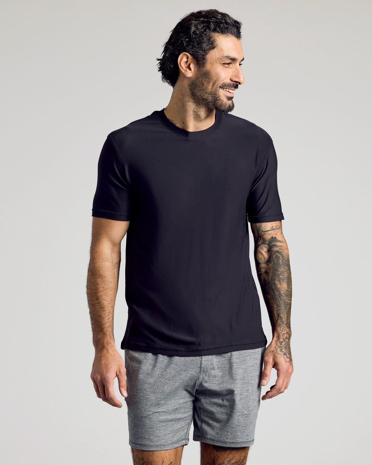 Black Active Crew and Jogger 2-Pack