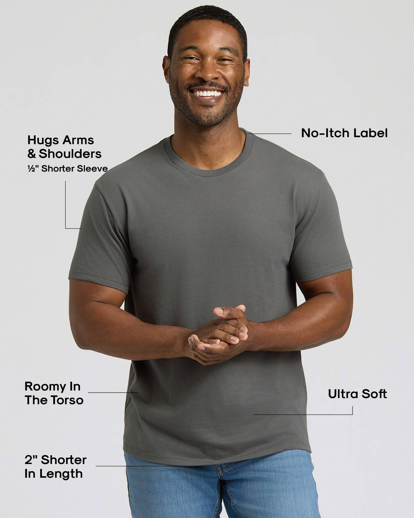 Carbon Short Classic Crew Neck