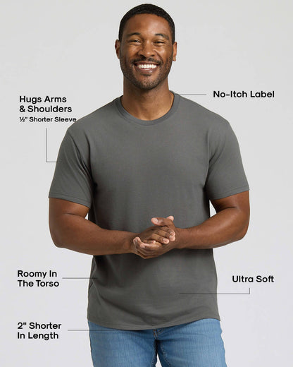 Carbon Short Classic Crew Neck