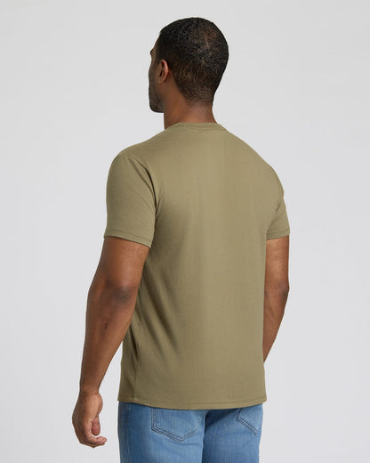 Military Green Short Classic Crew Neck