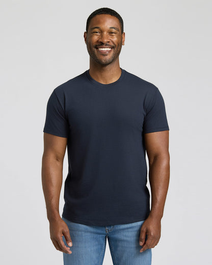 Navy Short Classic Crew Neck