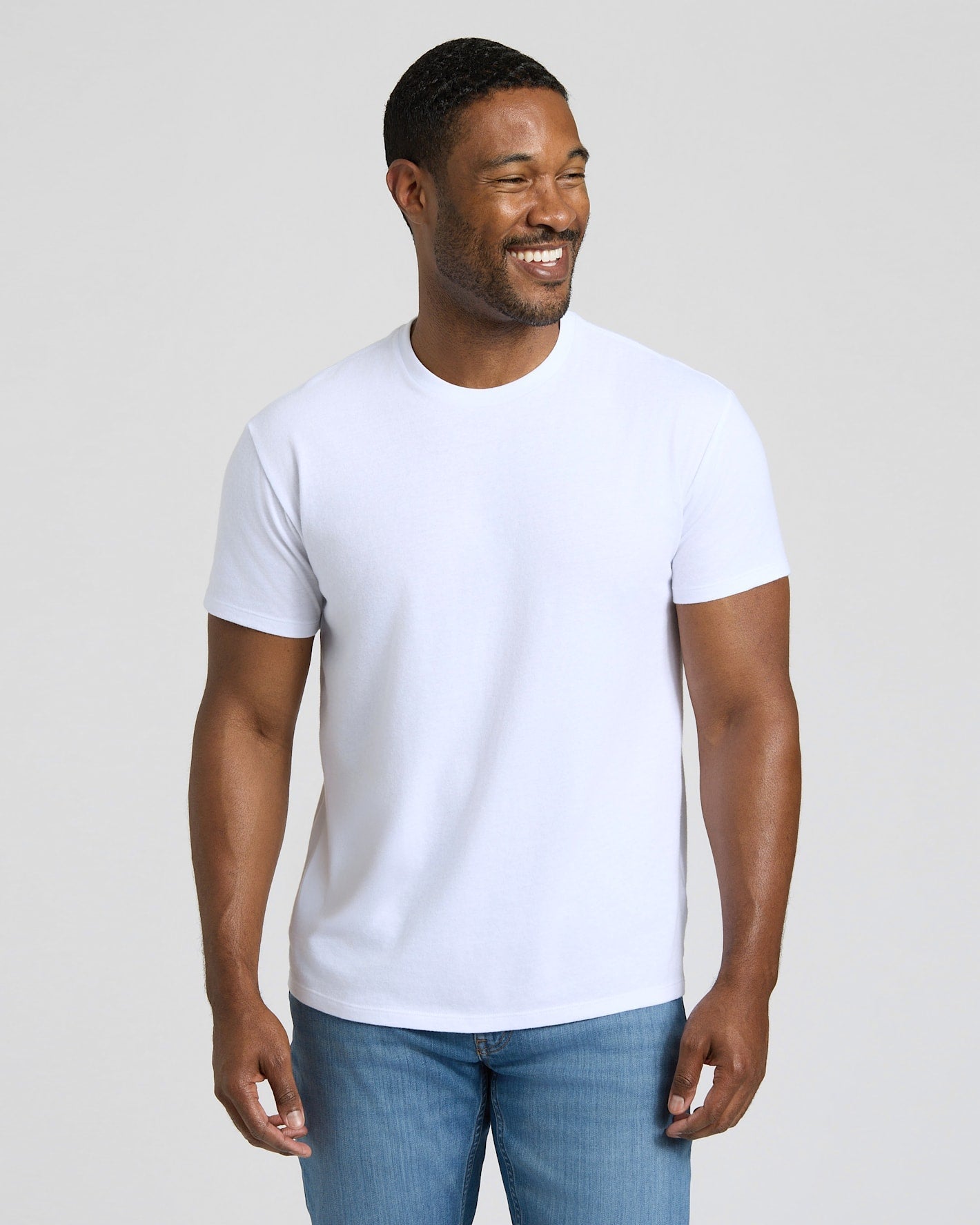 All White Short Classic Crew Neck 6-Pack