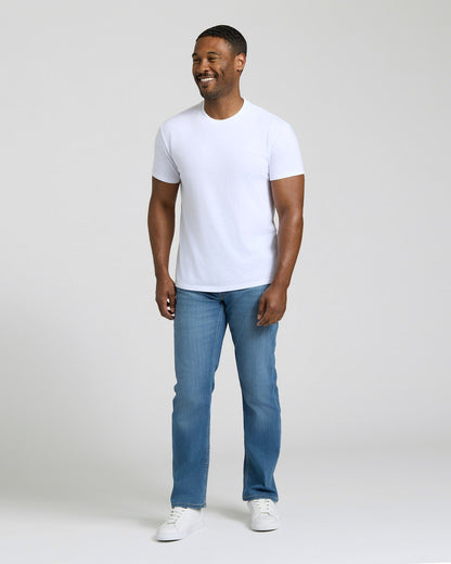All White Short Classic Crew Neck 6-Pack