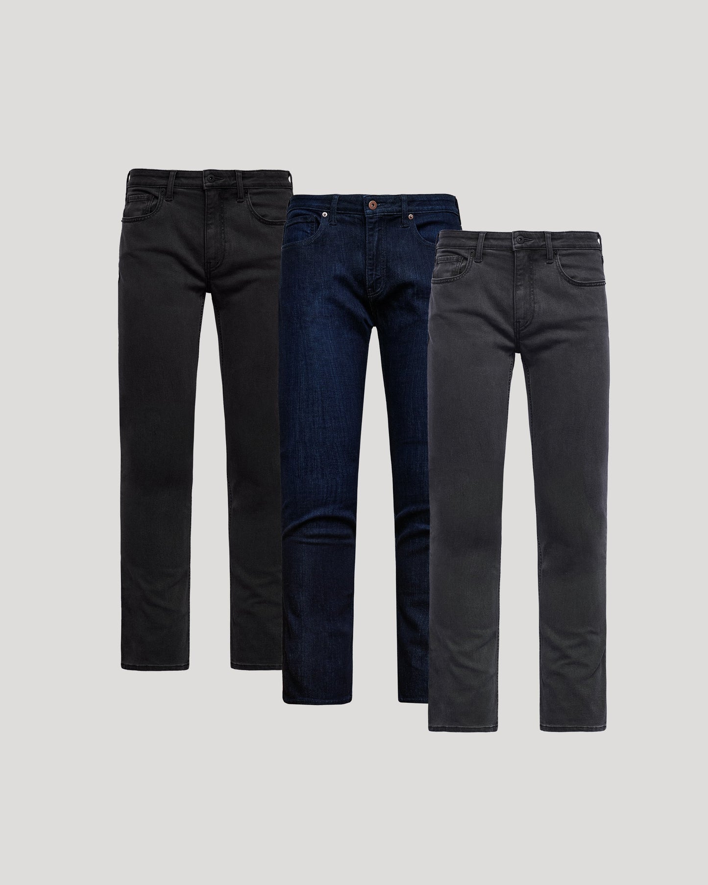 Straight Comfort Stretch Jeans 3-Pack