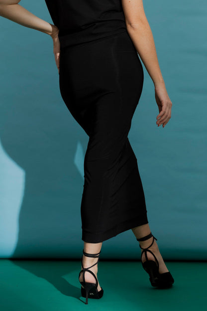 Black Jersey Double Layer Tube Skirt