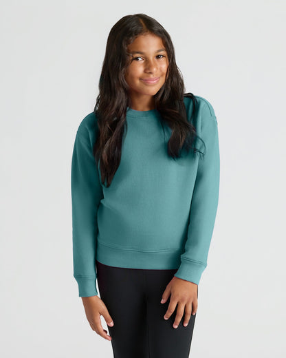 Girls Stormcloud Slouch Pullover Crew