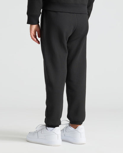 Girls Black & Electric Fuchsia Relaxed Joggers 2-Pack