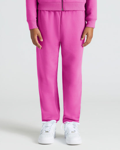 Girls Black & Electric Fuchsia Relaxed Joggers 2-Pack