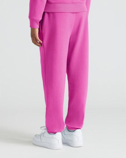 Girls Electric Fuchsia Cropped Zip Hoodie & Relaxed Joggers 2-Pack