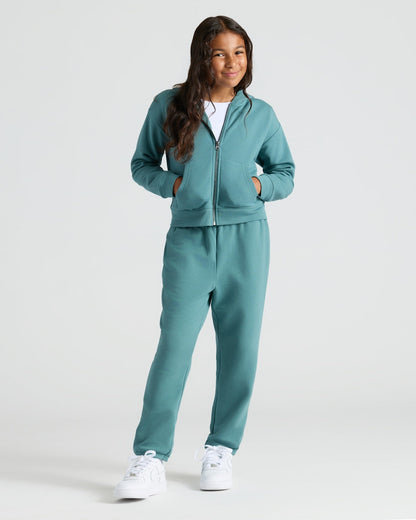 Girls Stormcloud & Electric Fuchsia Relaxed Joggers 2-Pack