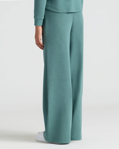 Girls Stormcloud Waffle Wide Leg Pants