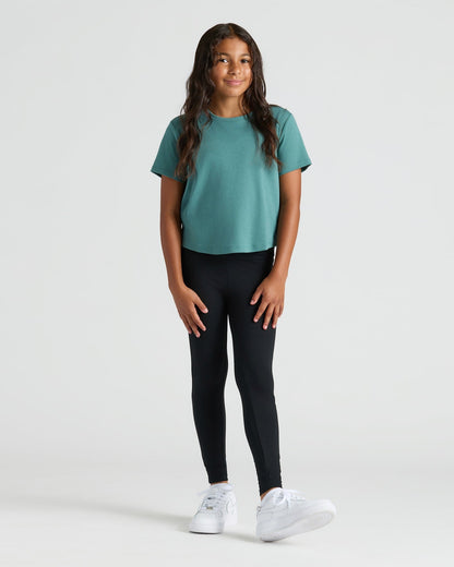 Girls All Black Foldover Legging 3-Pack