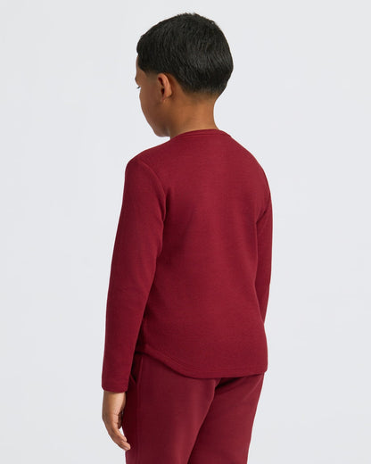 Boys' Waffle Long Sleeve Henley 3-Pack