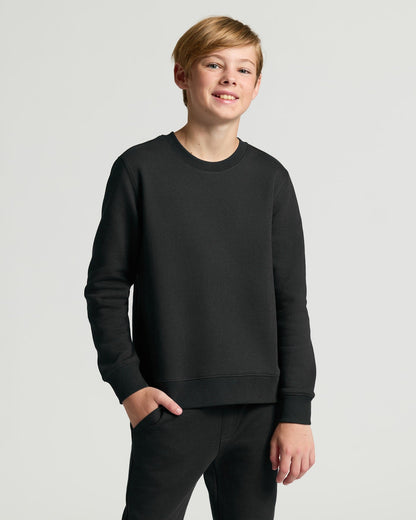 Boys' Black Fleece Crew Neck
