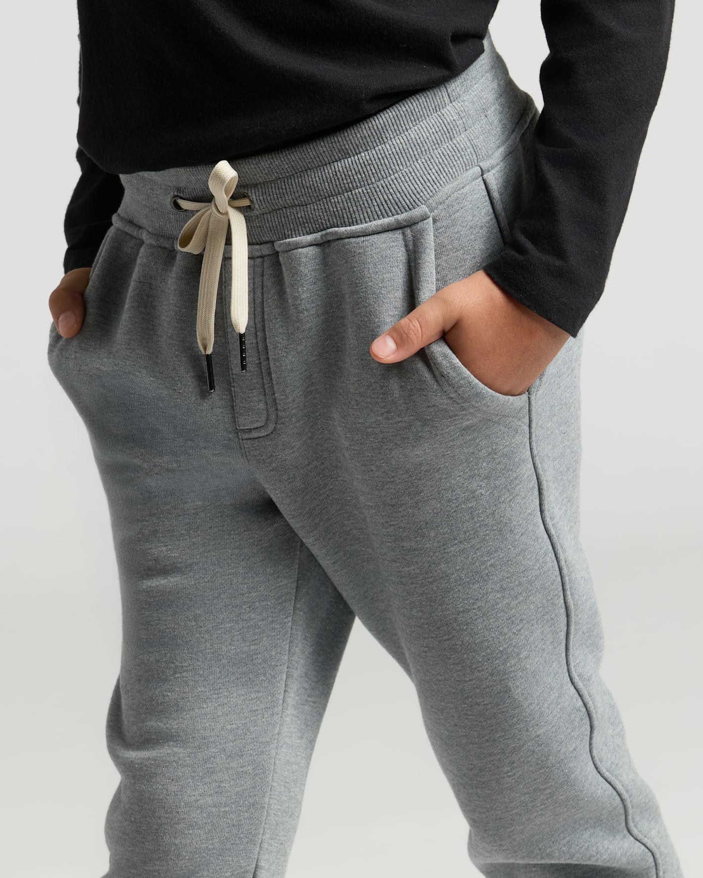 Boys Medium Heather Gray Full Zip Fleece Hoodie & Jogger 2-Pack