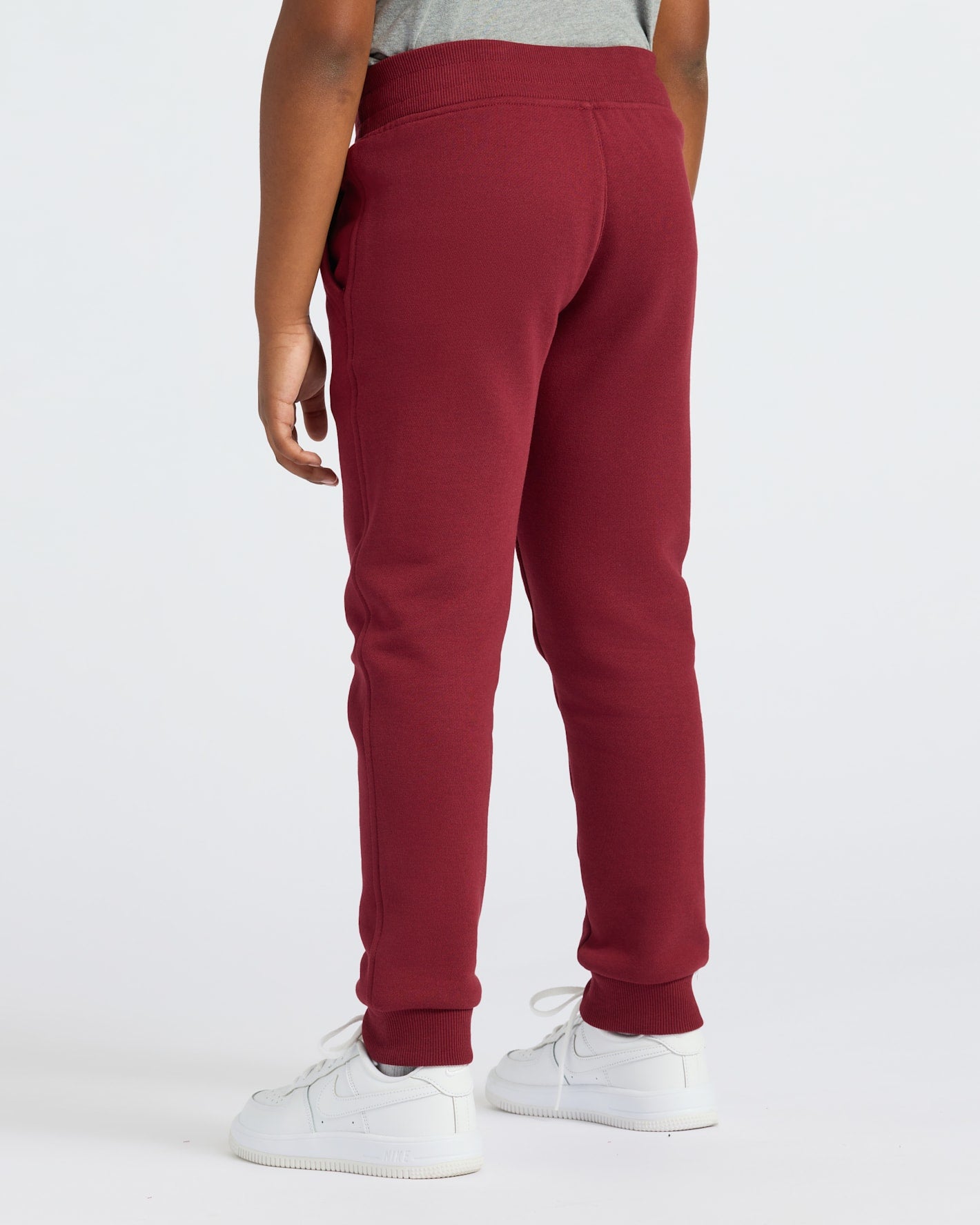 Boys Dark Maroon Full Zip Fleece Hoodie & Jogger 2-Pack