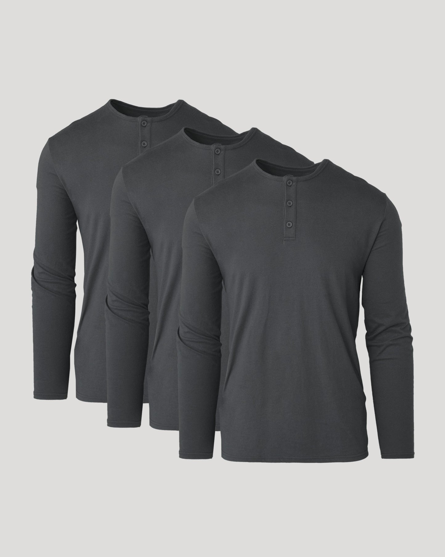 All Carbon Classic Henley 3-Pack