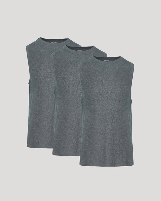 Sleeveless Active Muscle Tee 3-Pack