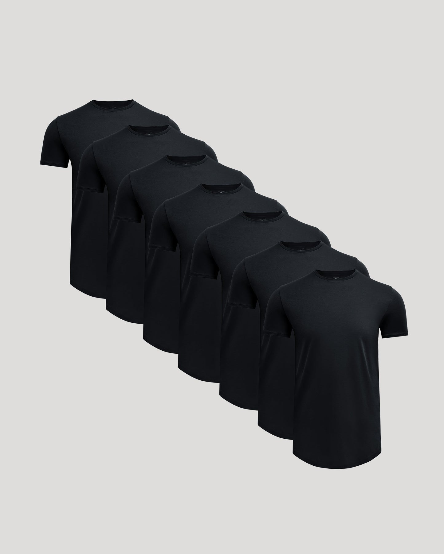 Tall Pima Cotton Blend Curved Hem Crew 7-Pack