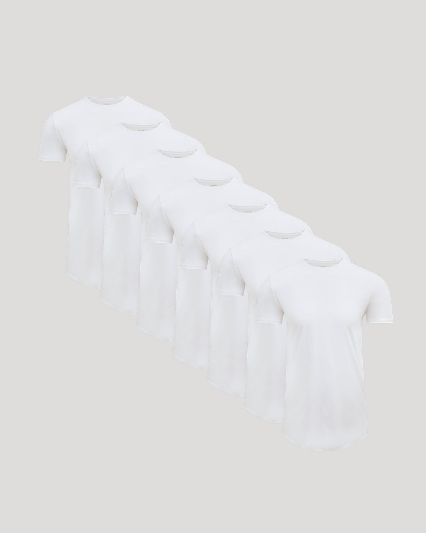 Tall Pima Cotton Blend Curved Hem Crew 7-Pack