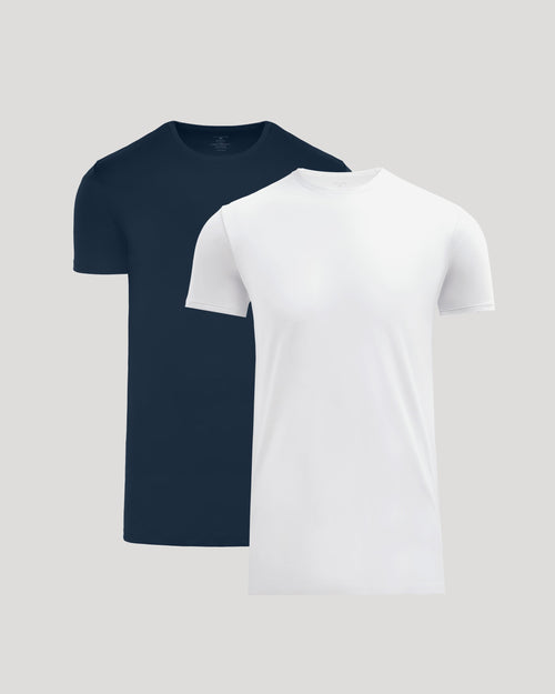 Tall Pima Cotton Blend Crew 2-Pack