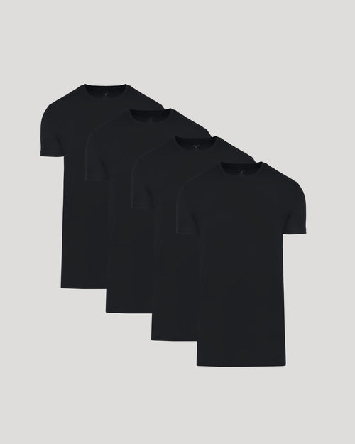 Tall Pima Cotton Blend Crew 4-Pack