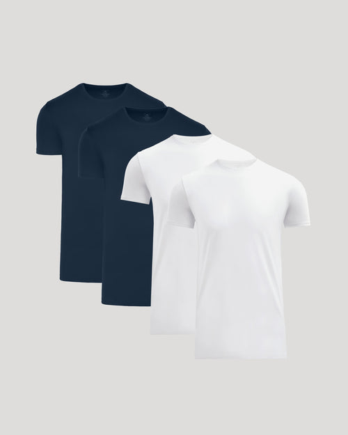 Tall Pima Cotton Blend Crew 4-Pack