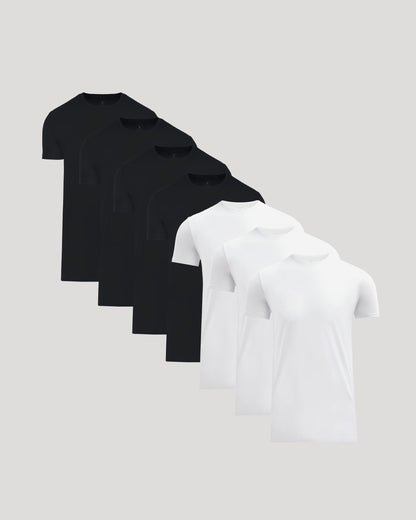 Tall Pima Cotton Blend Crew 7-Pack