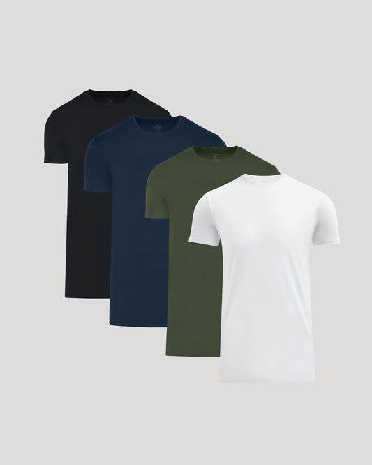 Tall Pima Cotton Blend Crew 4-Pack