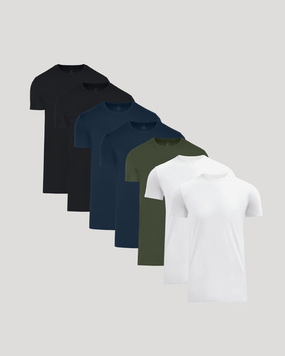Tall Pima Cotton Blend Crew 7-Pack