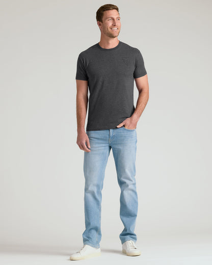 Charcoal Heather Gray Classic Crew Neck