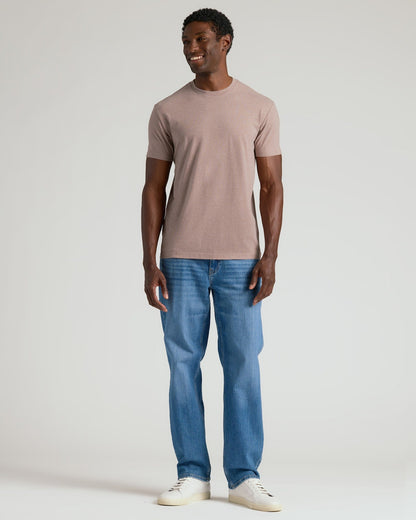 Dark Heather Truffle Classic Crew Neck