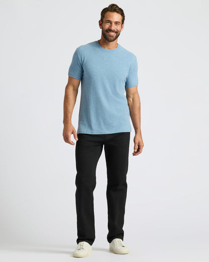 Heather Indigo Classic Crew Neck