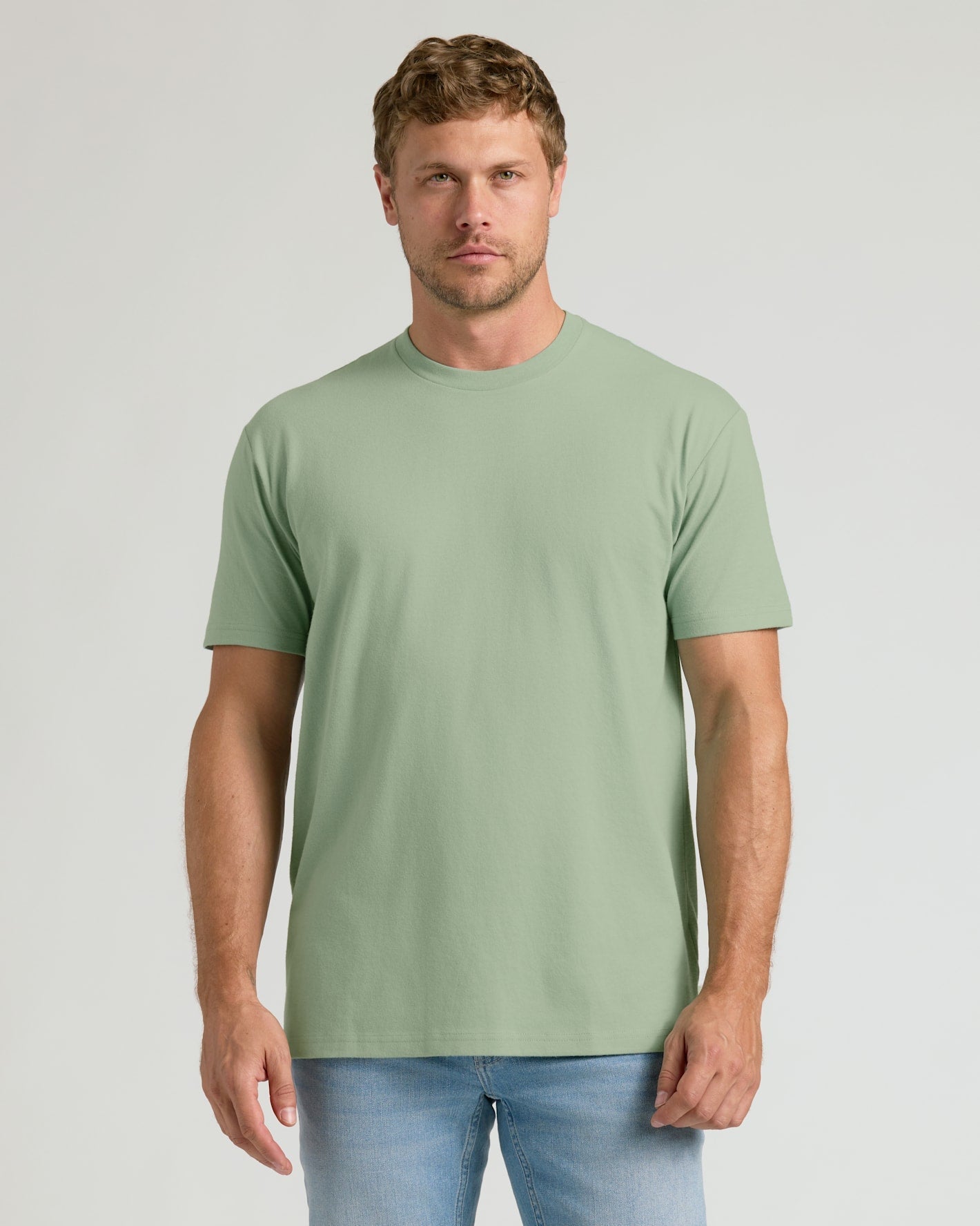Sage Green Classic Crew Neck