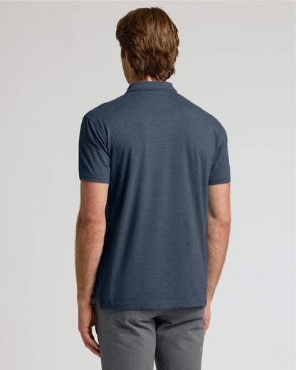Heather Navy Classic Polo