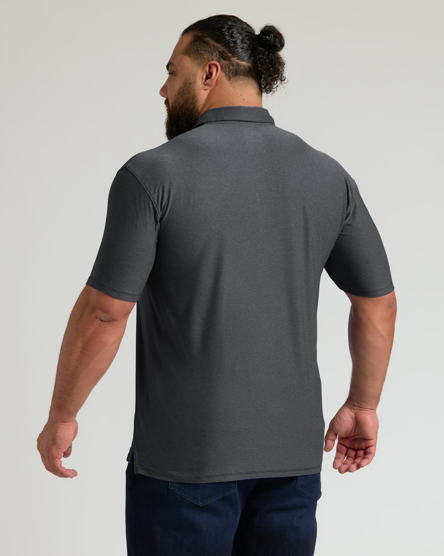 Charcoal Heather Gray Active Polo 2.0