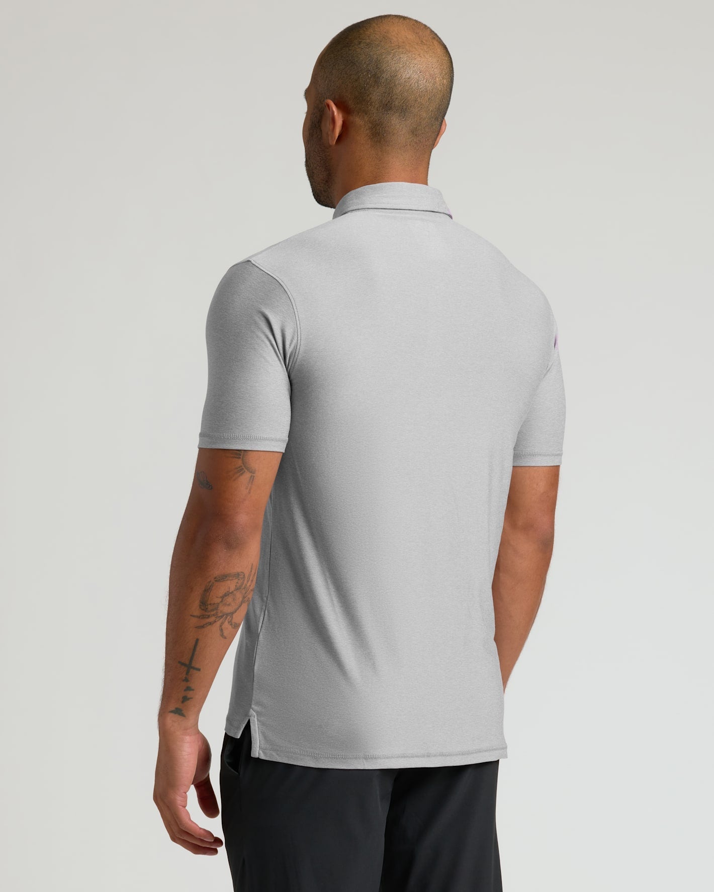 Light Heather Gray Active Polo 2.0