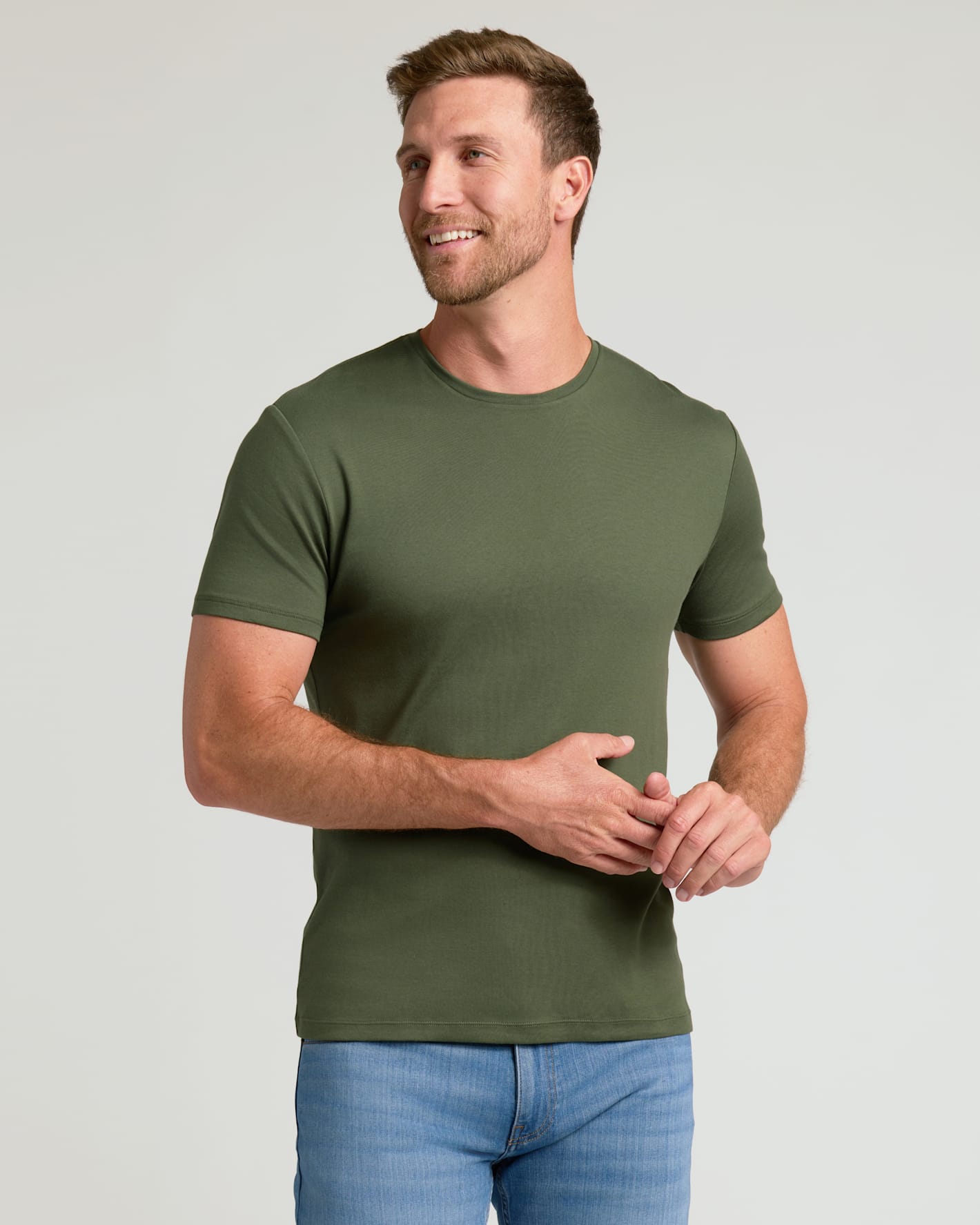 Pima Cotton Blend Crew 2-Pack
