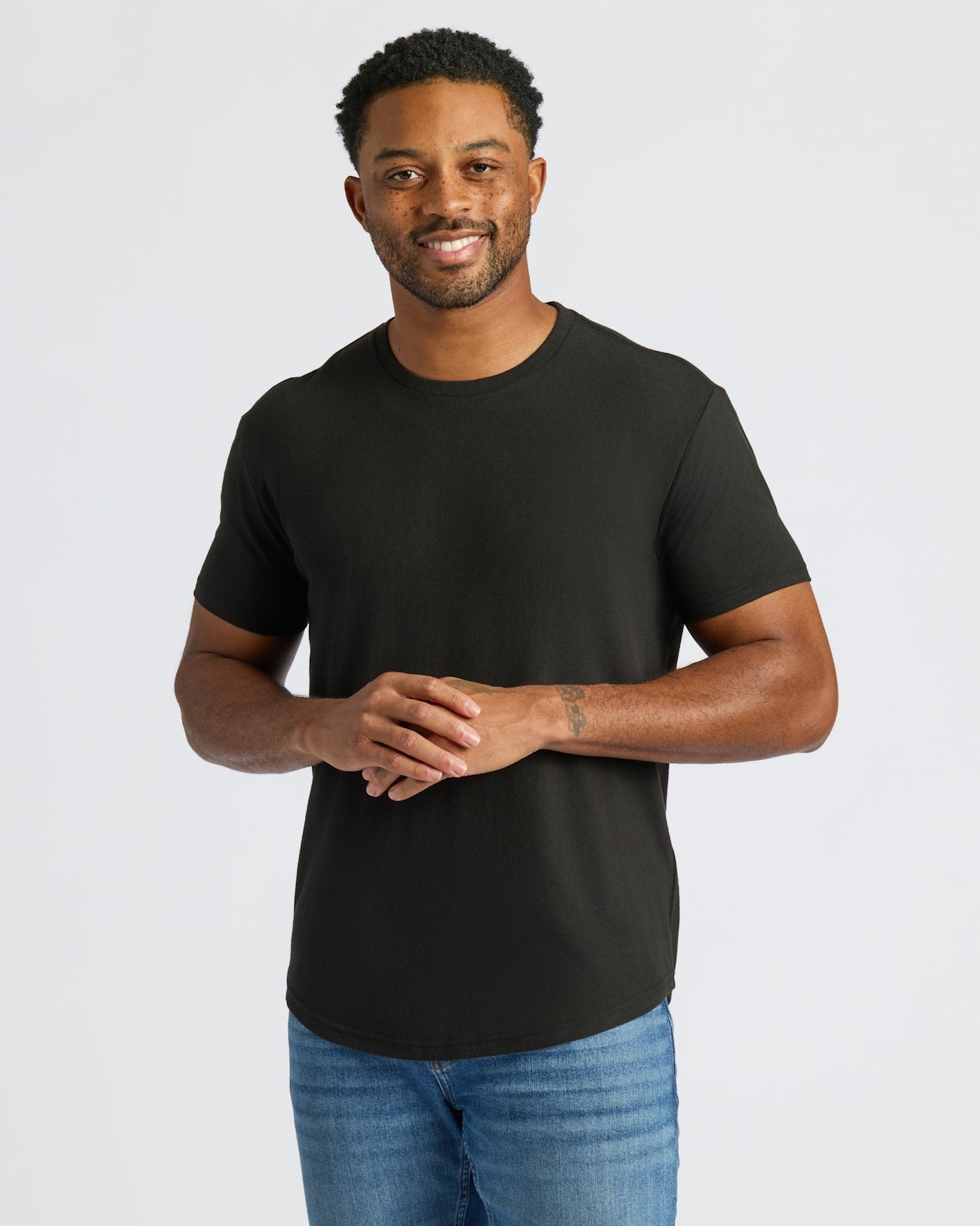 Wardrobe Curved Hem Classic Crew Neck 10-Pack
