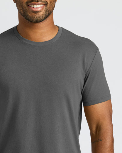 Classic Curved Hem Crew Neck 3-Pack