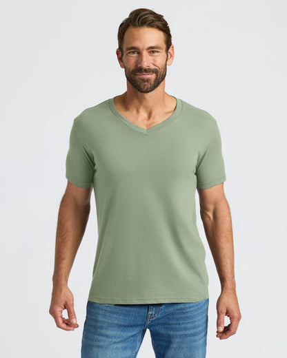 Sage Green Classic V-Neck